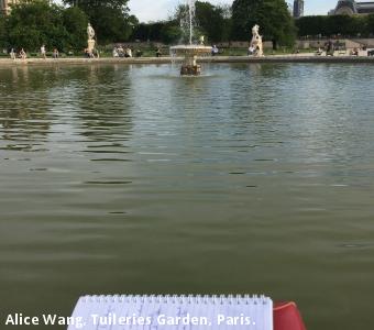 Alice Wang, Tuileries Garden, Paris.