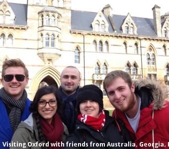Visiting Oxford with friends from Australia, Georgia, England and Canada. 