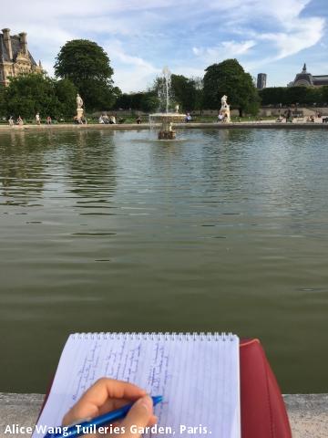 Alice Wang, Tuileries Garden, Paris.