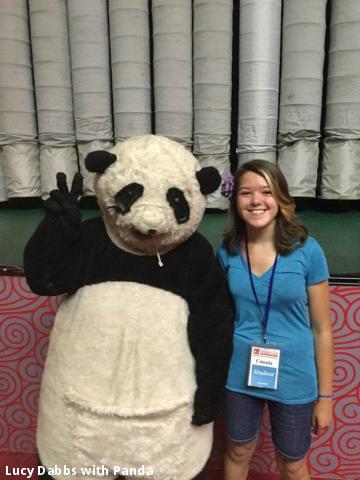 Lucy Dabbs with Panda