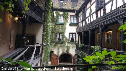 Inside of the Musée alsacien in Strasbourg